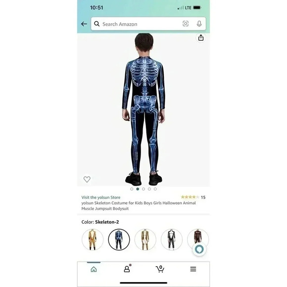 Yolsun skeleton body size  med - Picture 2 of 4